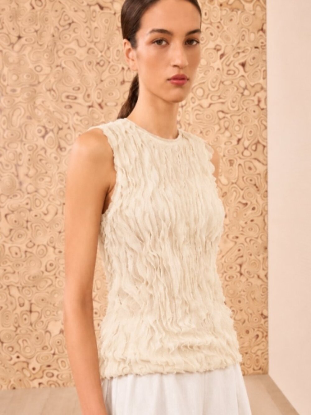 NWOT ULLA JOHNSON Celina Top Blouse in Pearl P $590